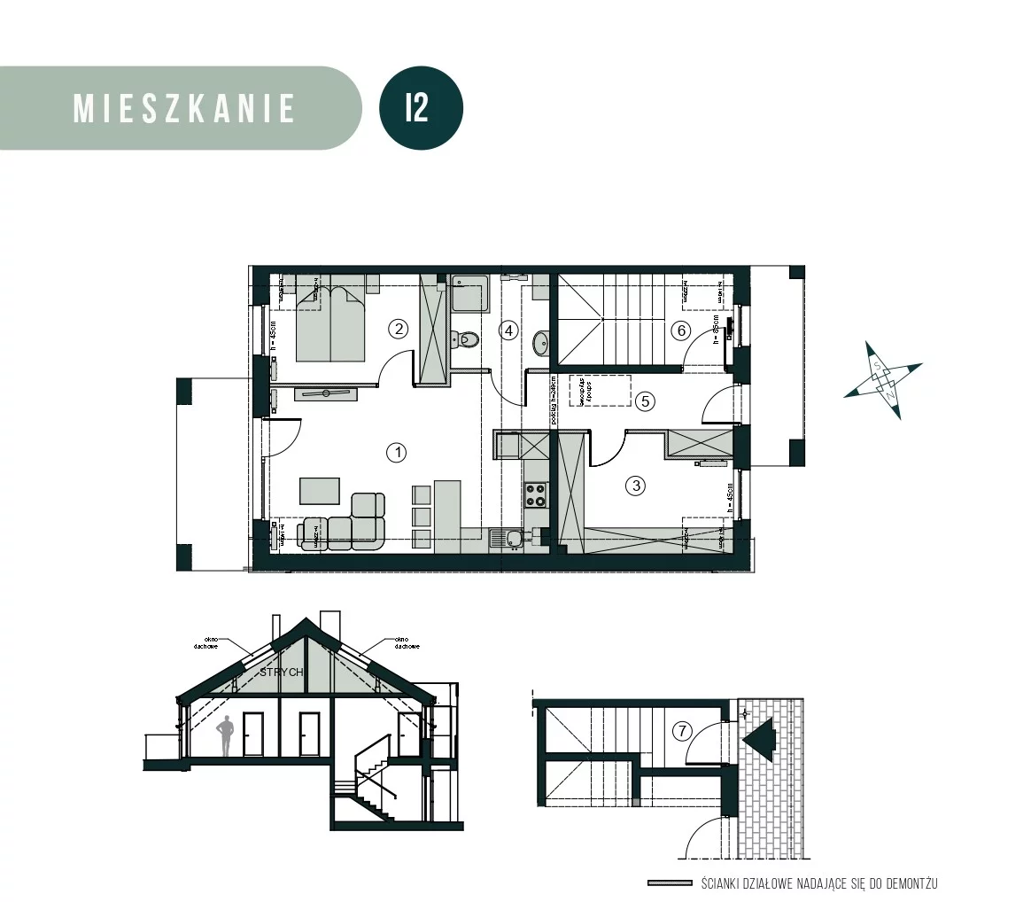 Mieszkanie 66,43 m², piętro 1, oferta nr I2, Aleja Wiśniowa Pogórze, Pogórze, ul. Feliksa Dorsza